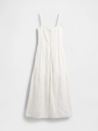 Lace-Trim Maxi Dress