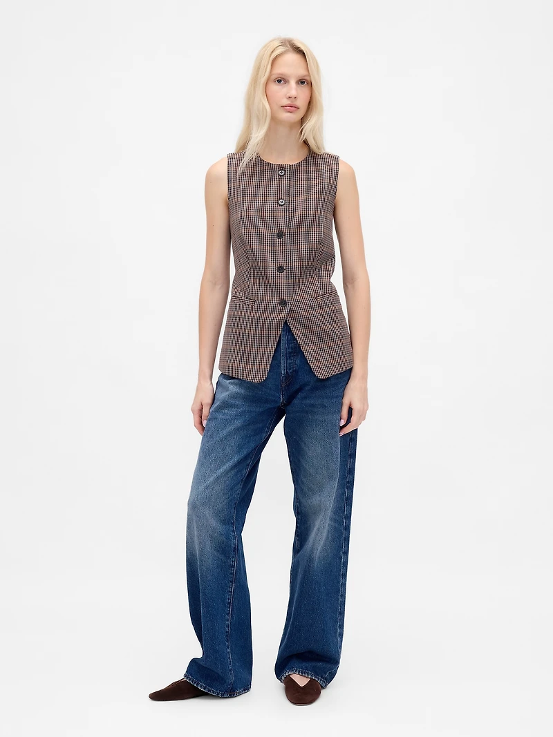 UltraSoft Denim Longline Vest