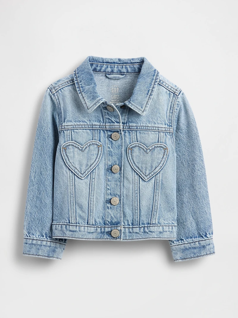 Baby & Toddler Heart Pocket Icon Denim Jacket