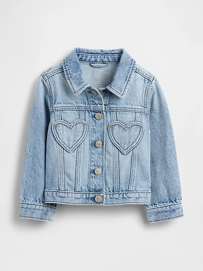 Baby & Toddler Heart Pocket Icon Denim Jacket