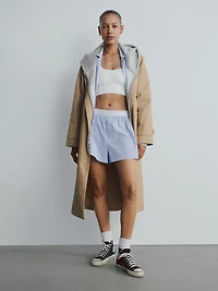 Poplin Logo PJ Boxer Shorts