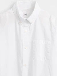 Kids Organic Cotton Poplin Relaxed Shirt