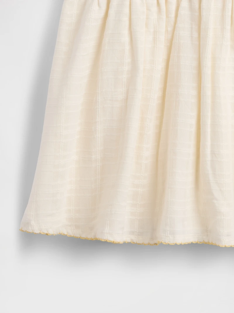 Baby Embroidered Tie-Shoulder Dress