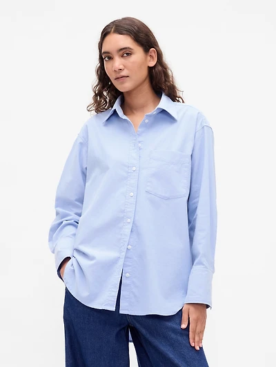 Organic Cotton Oxford Big Shirt