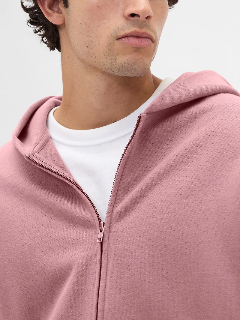 Heavyweight Oversized Zip Hoodie
