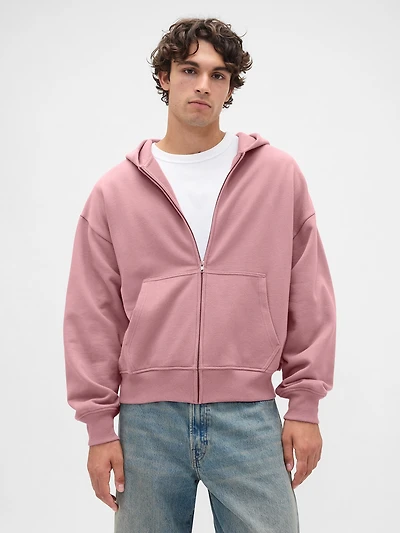 Heavyweight Oversized Zip Hoodie