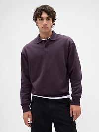 Heavyweight Oversized Polo Sweatshirt