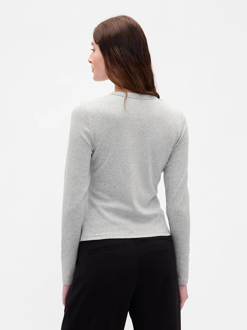 Modern Crewneck Cardigan