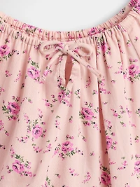 Kids Puff-Sleeve Tiered Dress