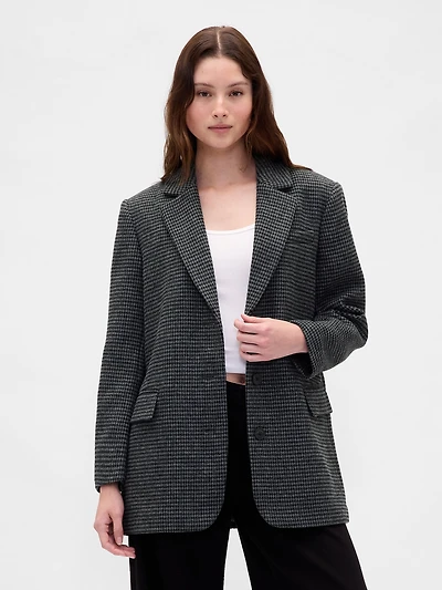 Oversized Wool-Blend Blazer