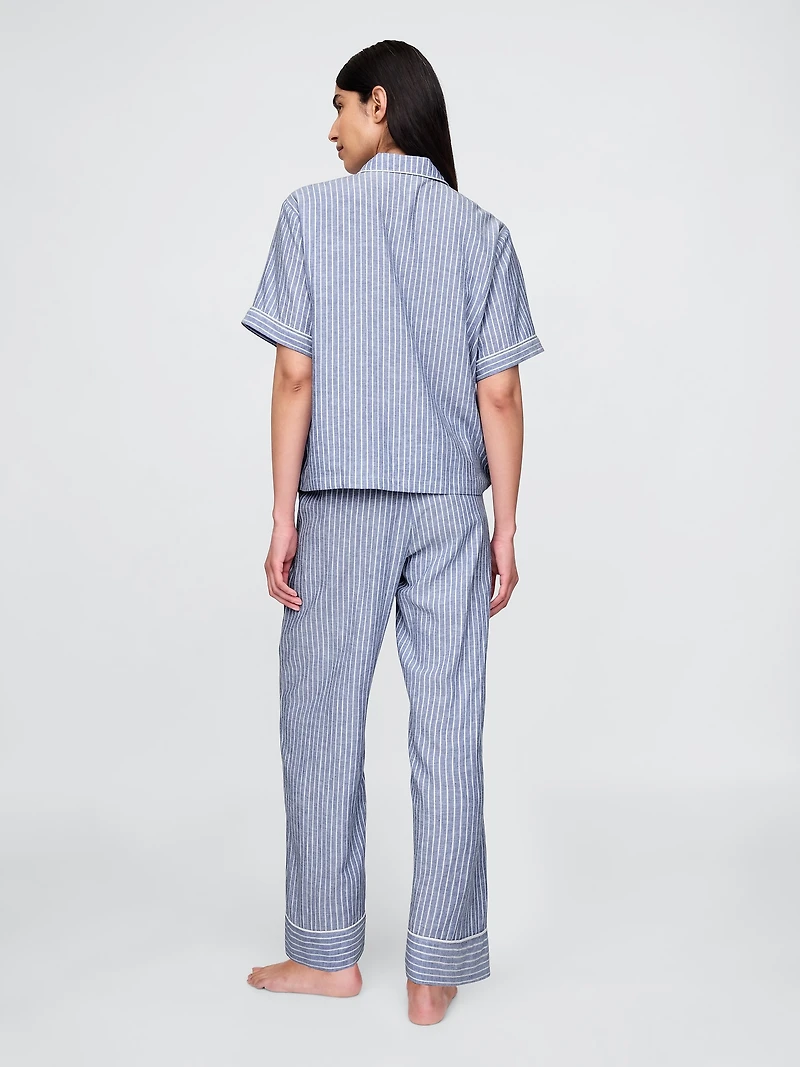 Linen-Blend PJ Pants
