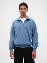 Heavyweight Oversized Quarter-Zip Pullover