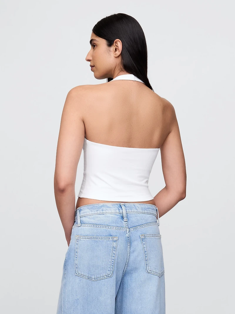 CloseKnit Halter Crop Top