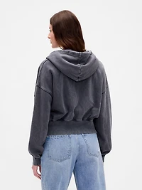 VintageSoft Full-Zip Wedge Hoodie