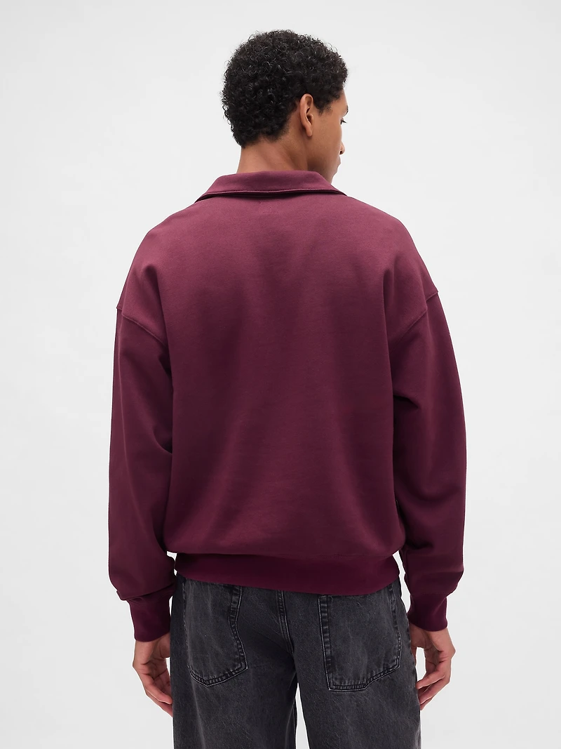 Heavyweight Oversized Quarter-Zip Pullover