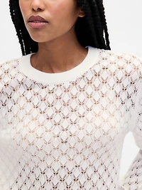 Pointelle Sweater
