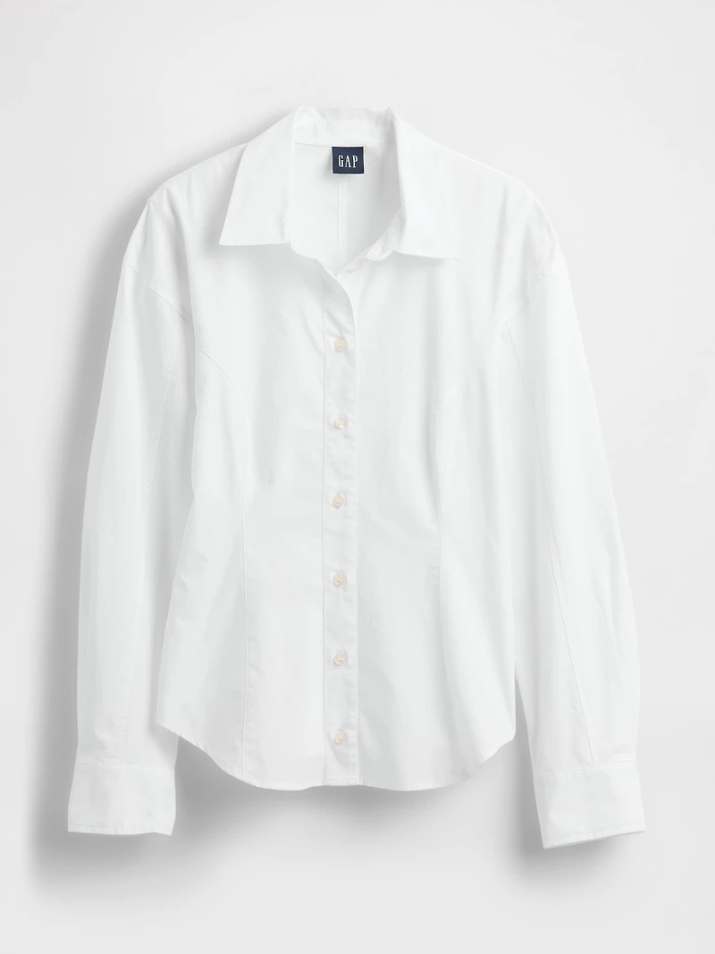 Organic Cotton Poplin Dolman Classic Shirt