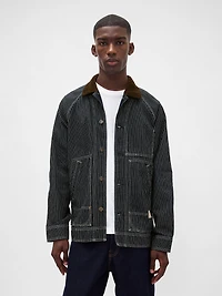 Denim Stripe Chore Jacket