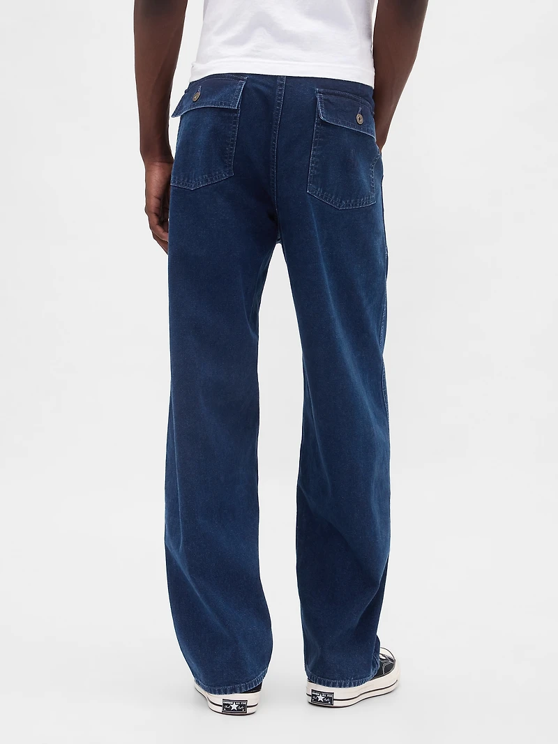 Canvas Baggy Trouser Jeans
