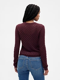 Pointelle Sweater