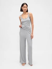 Mini Rib Wide-Leg PJ Pants