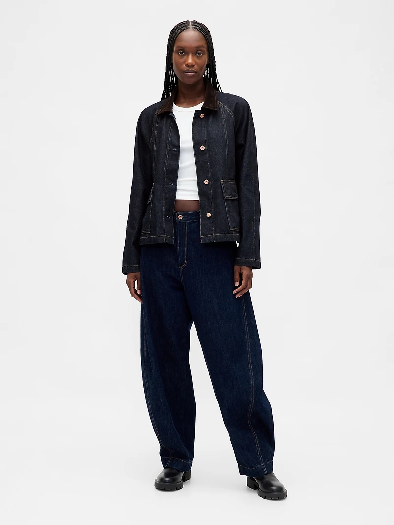 UltraSoft Denim Swing Chore Jacket