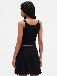 100% Cotton Pointelle Tank Top