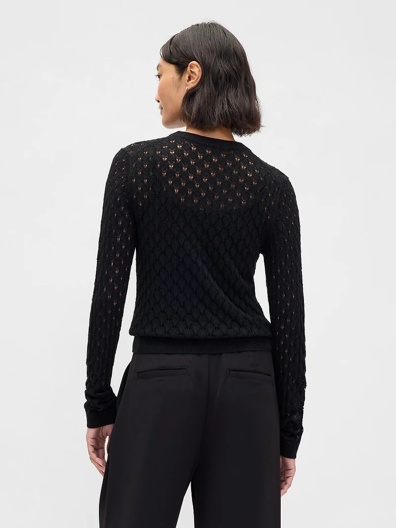 Pointelle Sweater