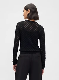 Pointelle Sweater
