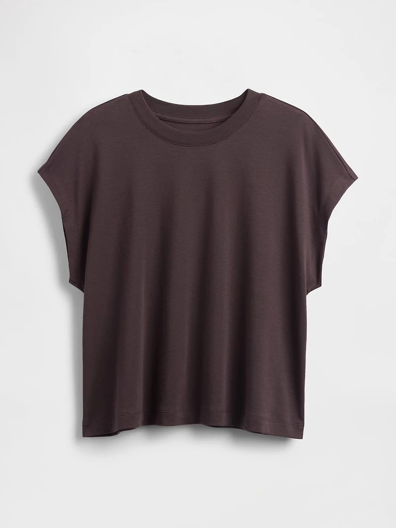 Supima® Cotton Relaxed Crop T-Shirt