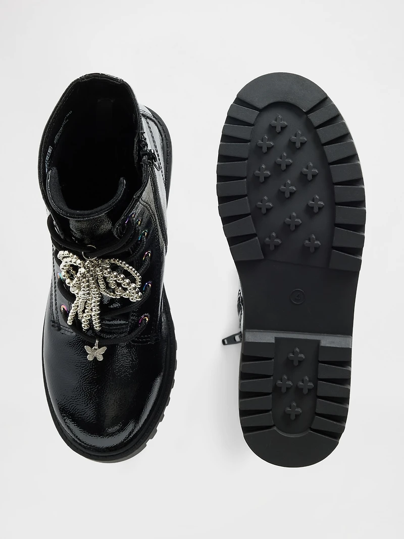 Kids Charm Lace-Up Boots