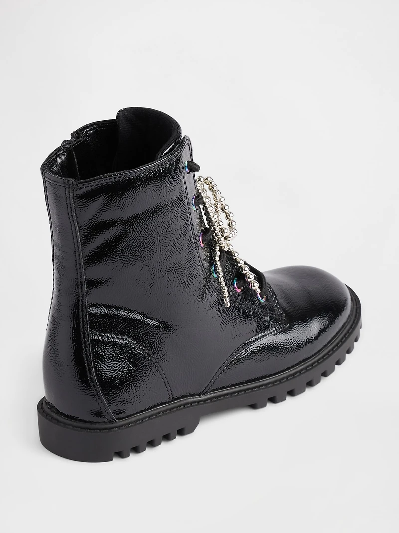 Kids Charm Lace-Up Boots
