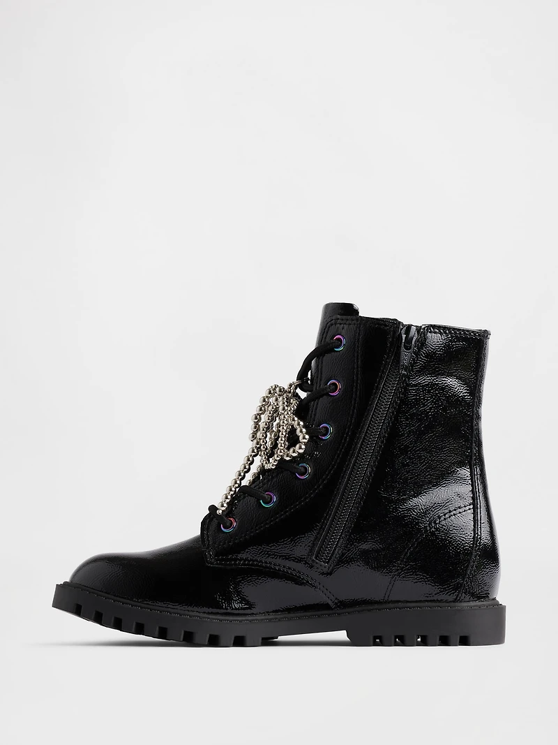 Kids Charm Lace-Up Boots