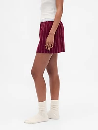 Logo Flannel Boxer Shorts