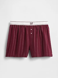 Logo Flannel Boxer Shorts