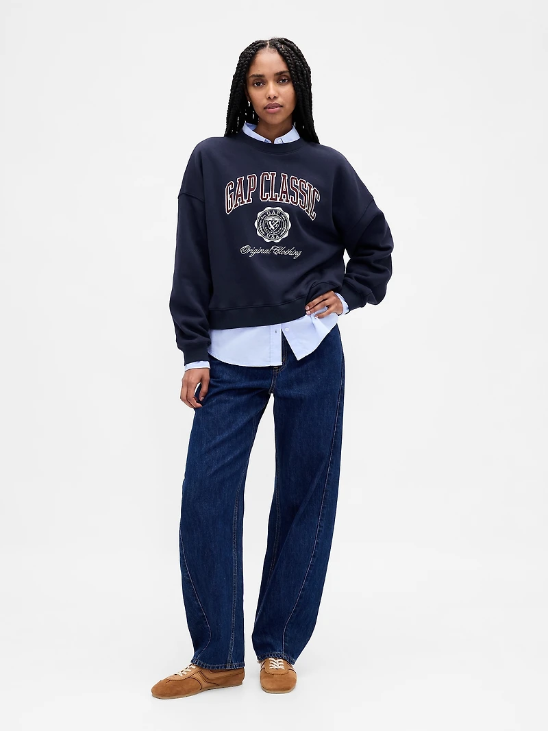 VintageSoft Wedge Crewneck Sweatshirt