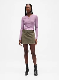 Belted Mini Skort