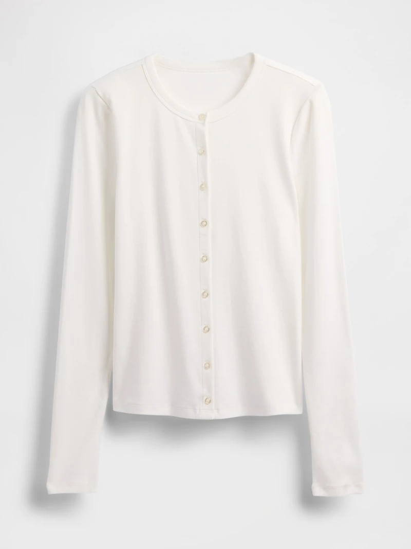 Modern Crewneck Cardigan