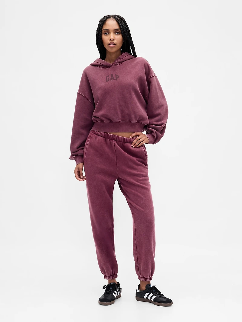 VintageSoft Crop Hoodie