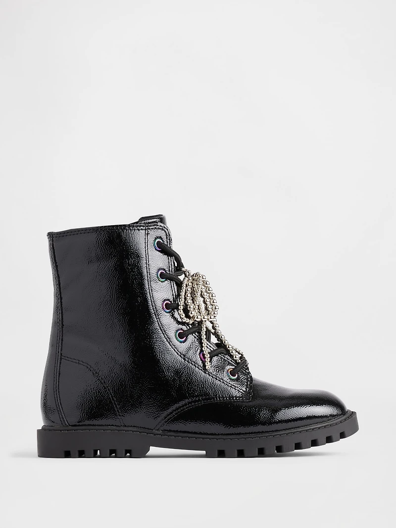 Kids Charm Lace-Up Boots