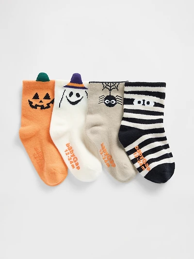 Baby & Toddler Halloween Crew Socks (4-Pack)