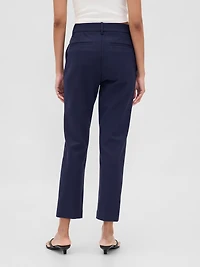 High Rise Ponte Slim Crop Pants