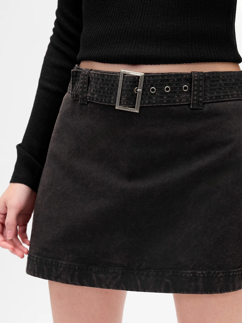Belted Mini Skort