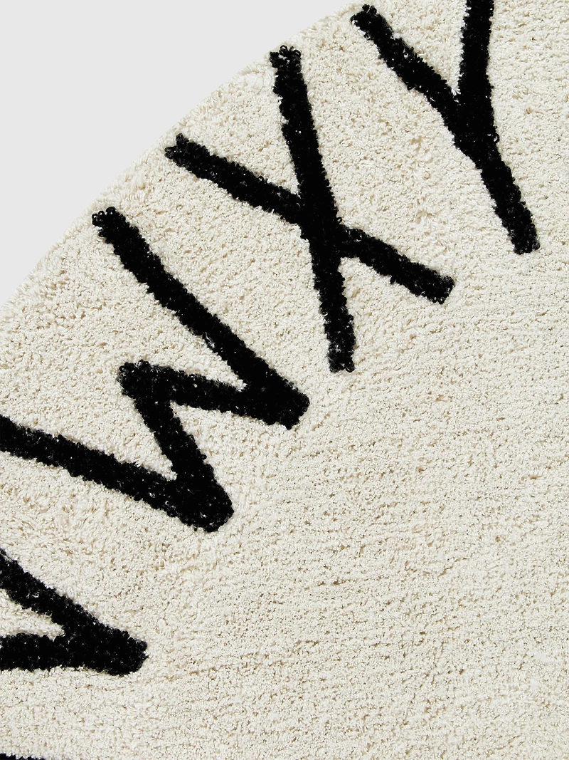Lorena Canals Washable Rug ABC Natural Black