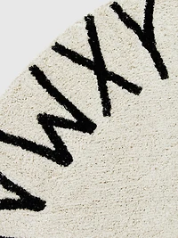 Lorena Canals Washable Rug ABC Natural Black