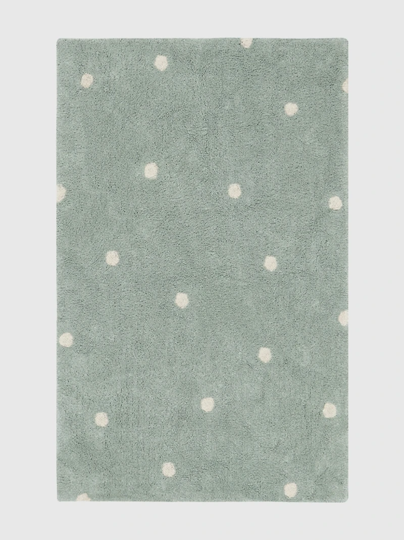Lorena Canals Washable Rug Mini Dot Blue Sage