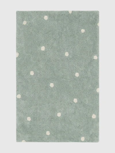 Lorena Canals Washable Rug Mini Dot  Blue Sage