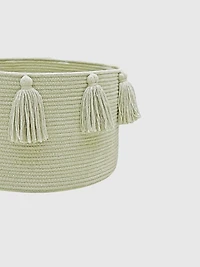 Lorena Canals Basket New Tassels Olive
