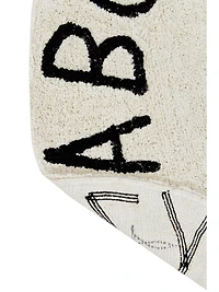 Lorena Canals Washable Rug ABC Natural Black