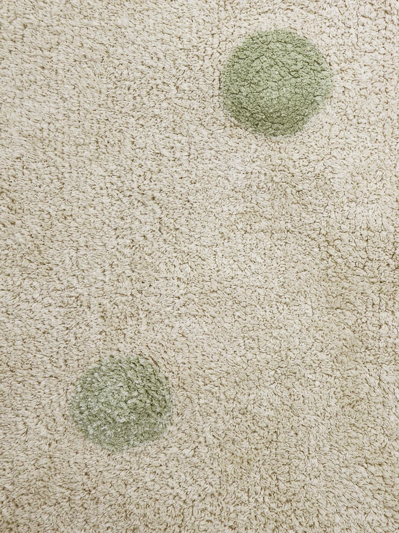 Lorena Canals Washable Rug Hippy Dots Olive